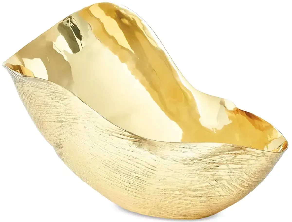 Global Views Brass Free Form Bowl, Large