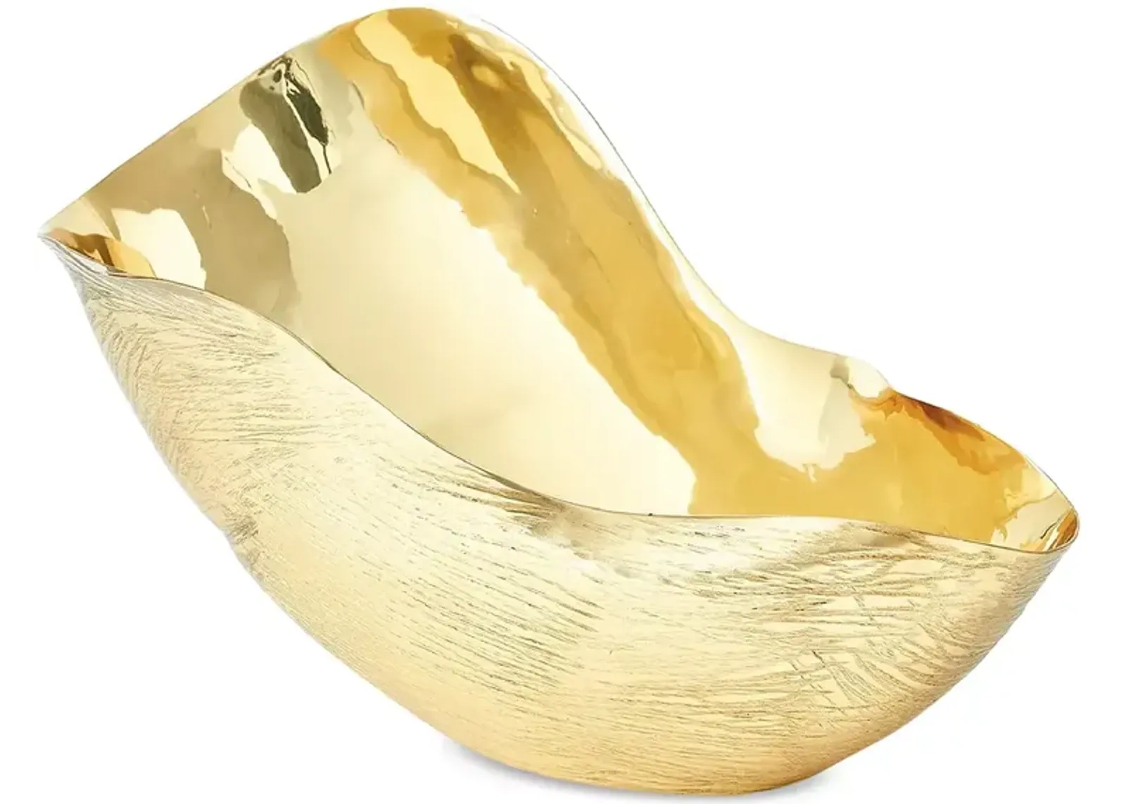 Global Views Brass Free Form Bowl, Large