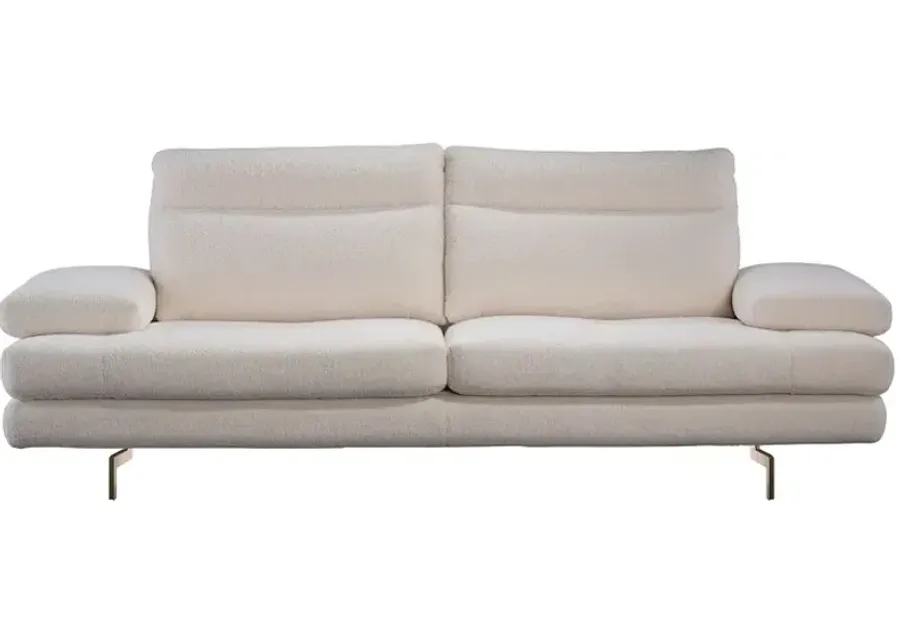 Giuseppe Nicoletti Sabrina Sofa, Satin Metal Legs