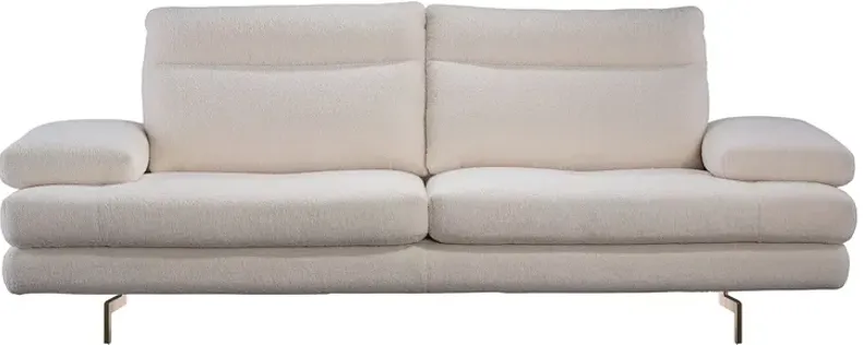 Giuseppe Nicoletti Sabrina Sofa, Satin Metal Legs