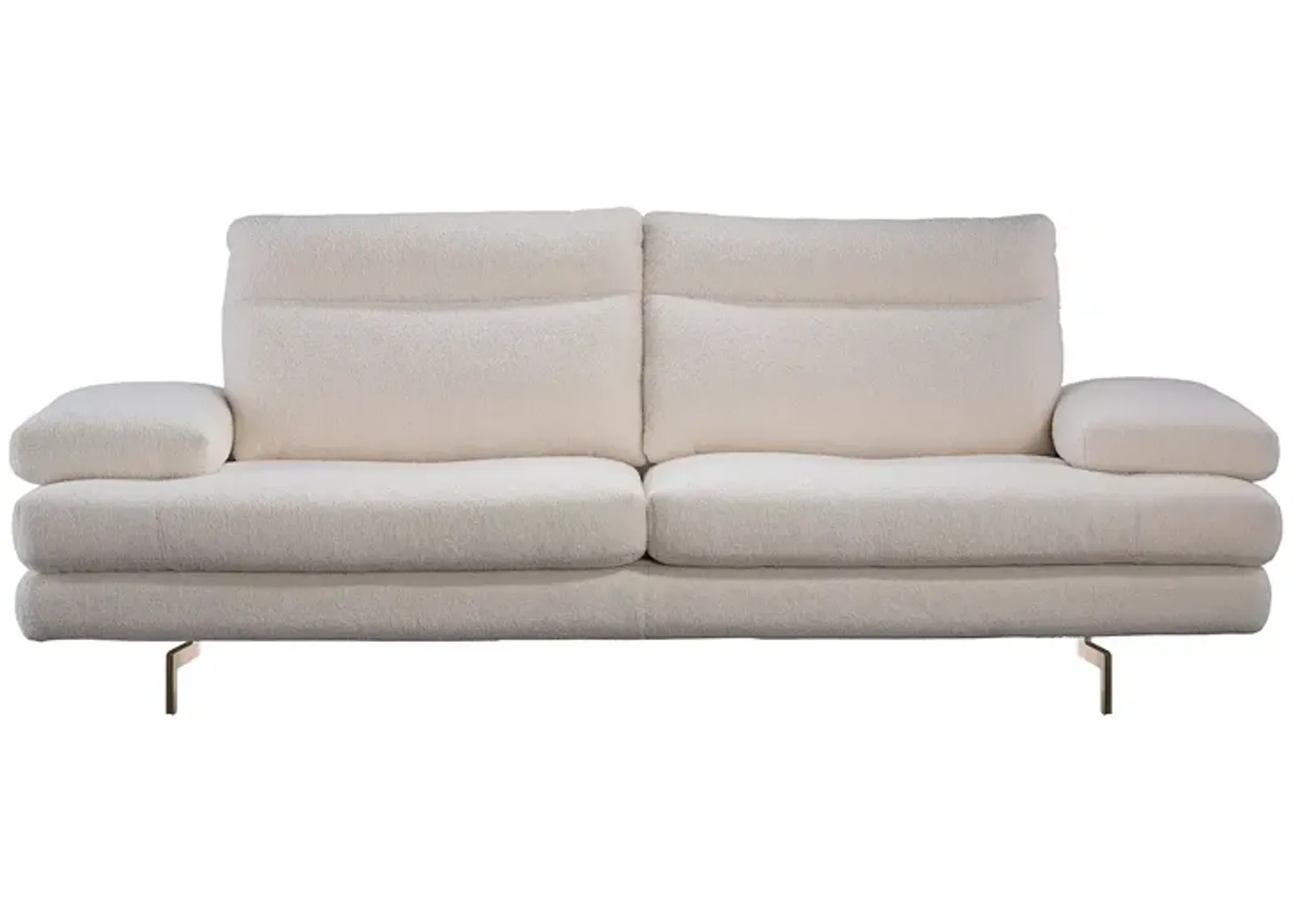 Giuseppe Nicoletti Sabrina Sofa, Satin Metal Legs