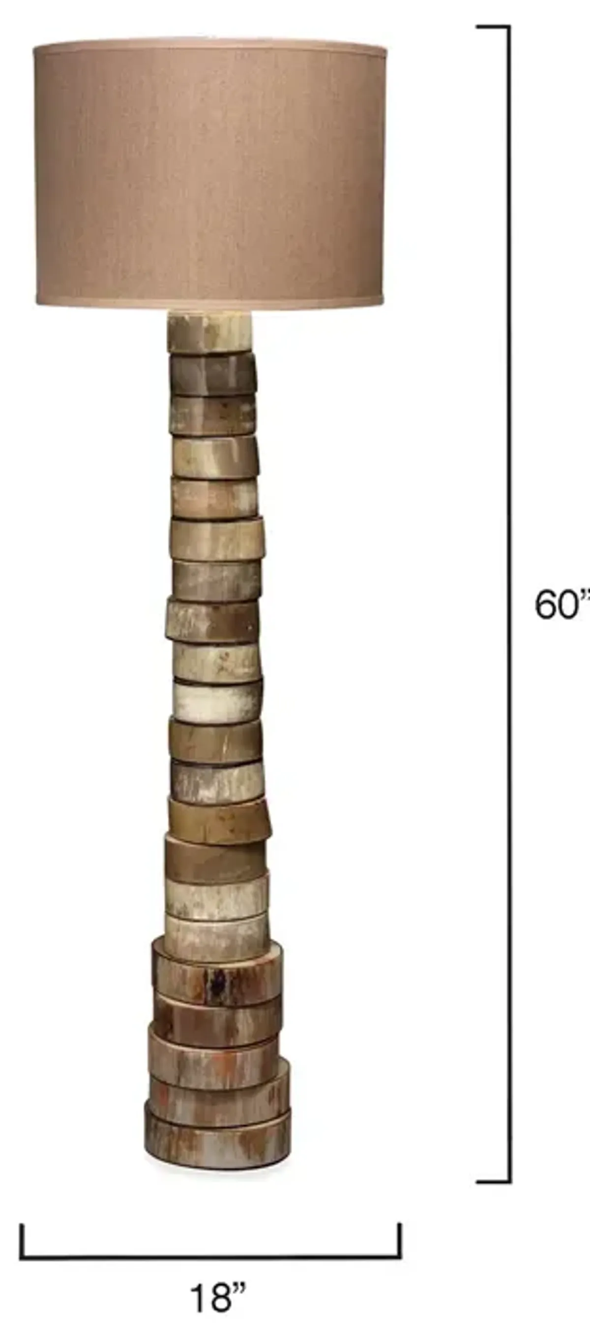 Jamie Young Stacked Horn Floor Lamp