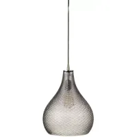 Jamie Young Large Cut Glass Curved Pendant, Clear 