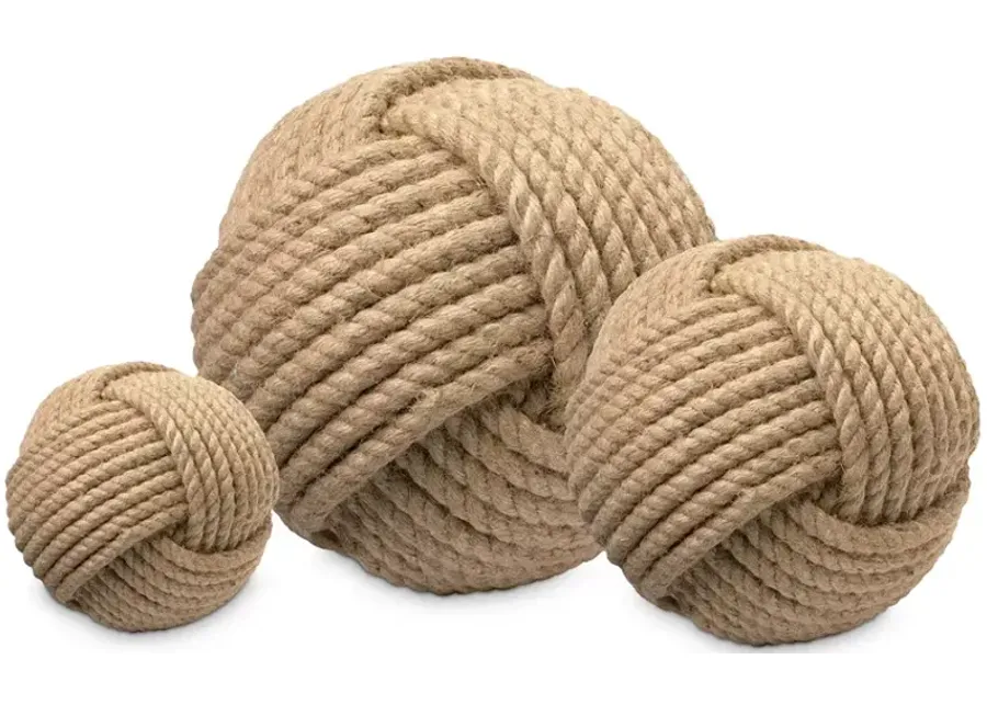 Jamie Young Jute Balls, Set of 3