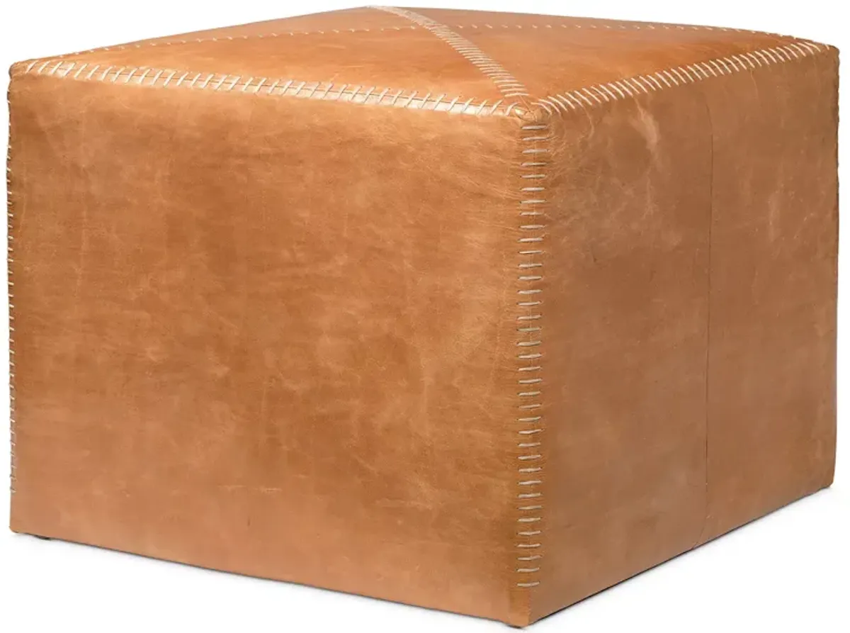 Jamie Young Leather Ottoman