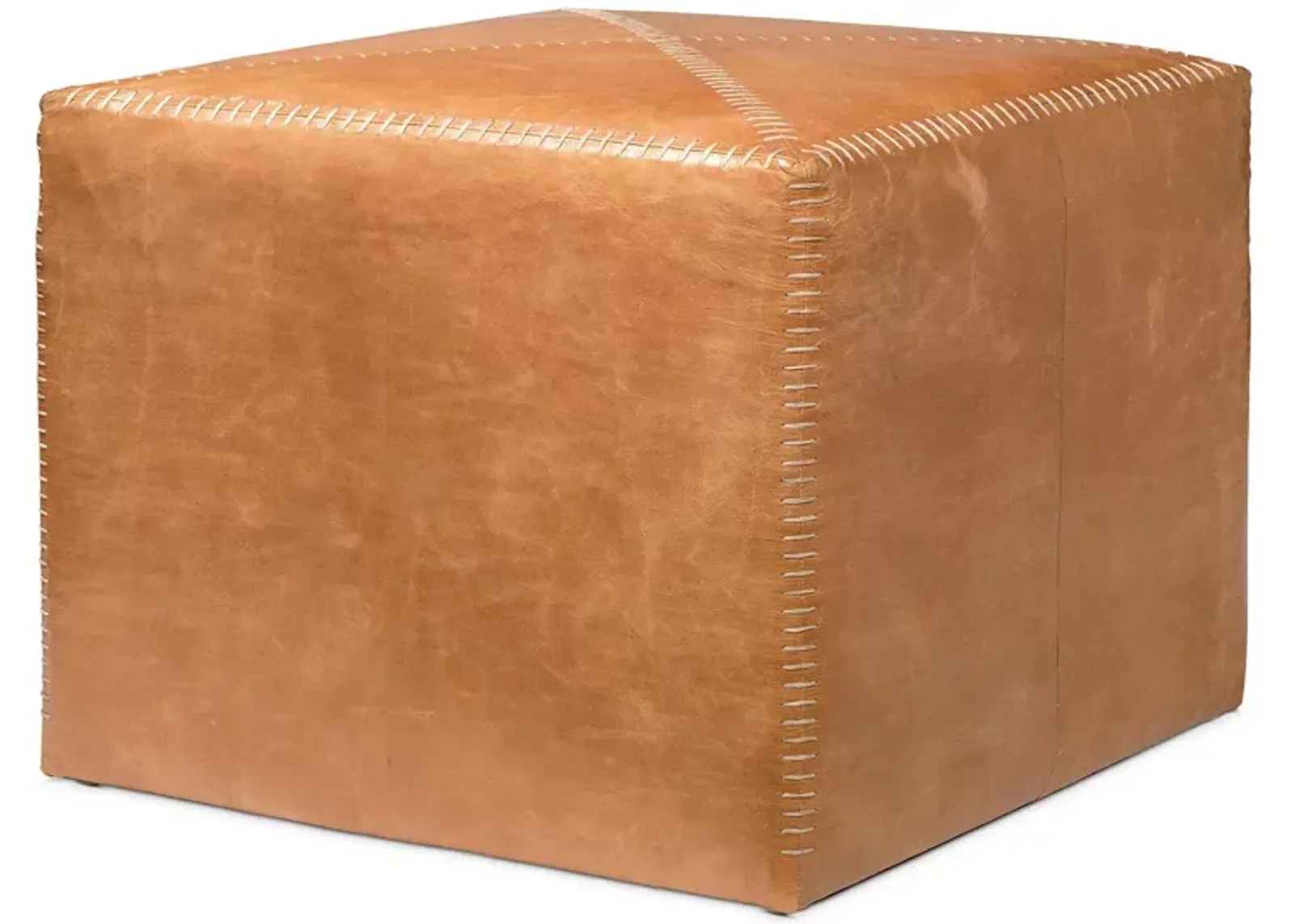 Jamie Young Leather Ottoman