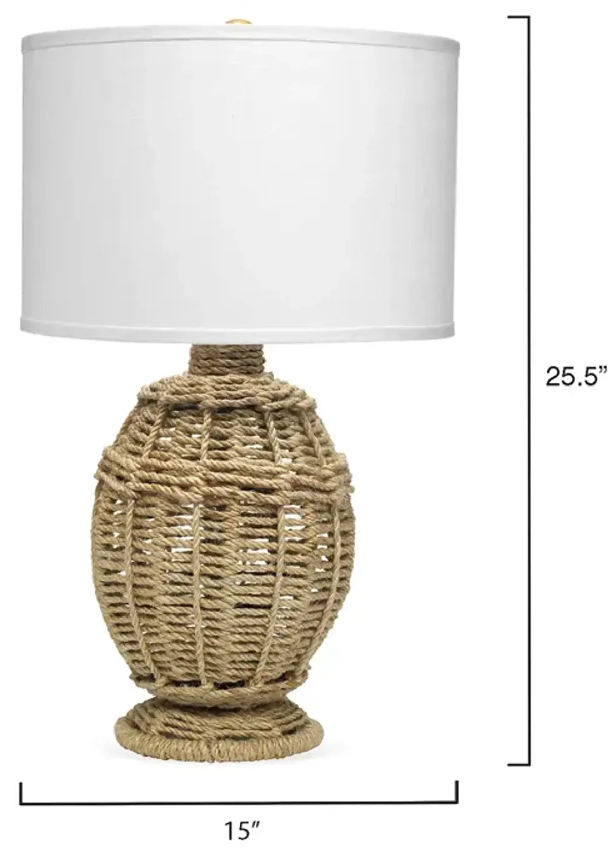 Jamie Young Jute Urn Table Lamp