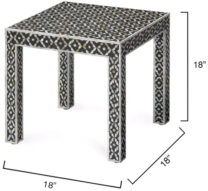 Jamie Young Evelyn Inlay Side Table