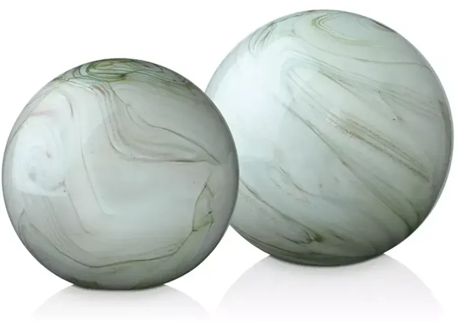 Jamie Young Cosmos Glass Balls, Set of 2