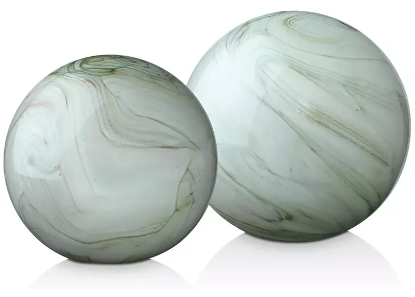 Jamie Young Cosmos Glass Balls, Set of 2