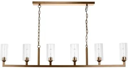 Jamie Young Company Linear 6 Light Chandelier