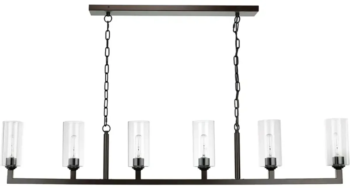 Jamie Young Company Linear 6 Light Chandelier