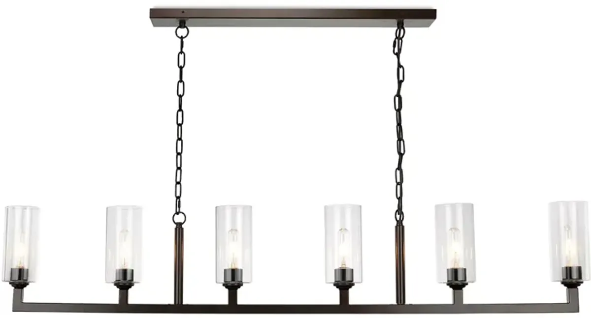 Jamie Young Company Linear 6 Light Chandelier