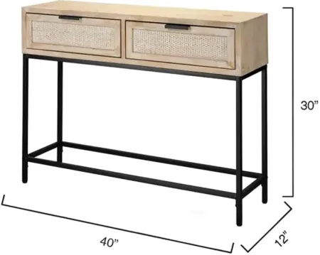 Bloomingdale's Reed Console Table  