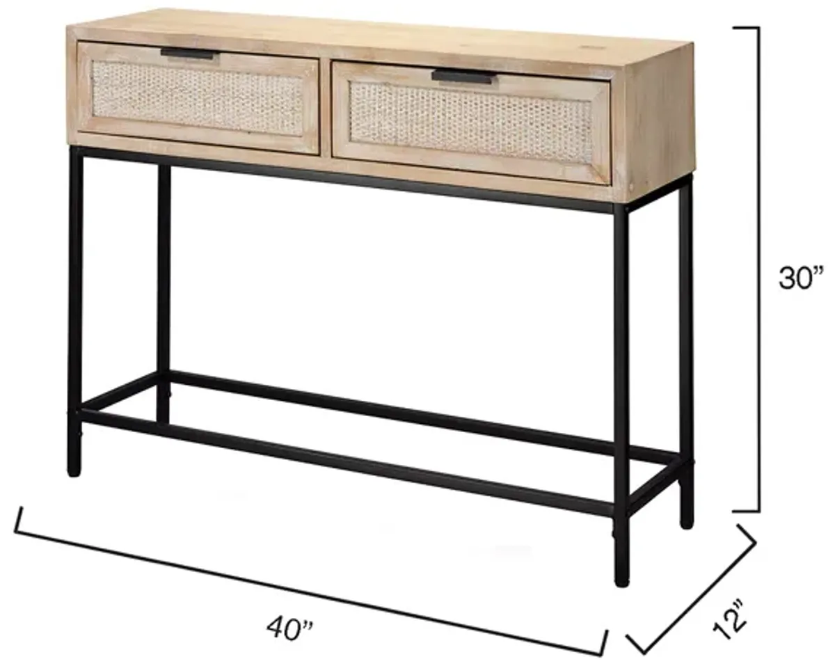 Bloomingdale's Reed Console Table  