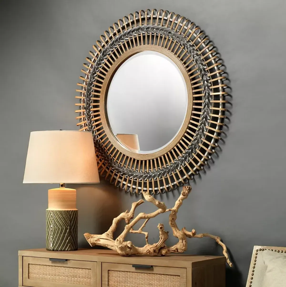 Bloomingdale's Grove Braided Bamboo Mirror - Exclusive