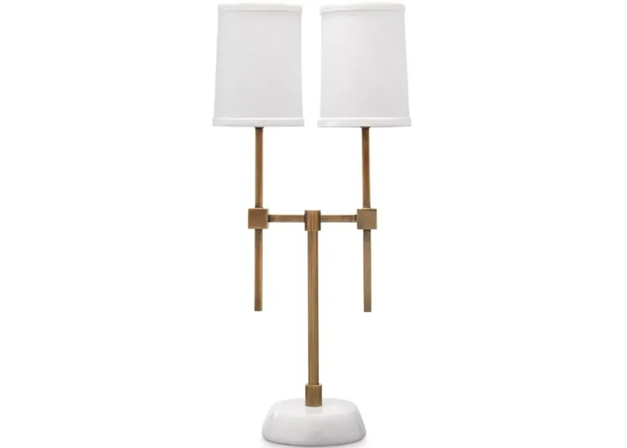 Jamie Young Minerva Twin Shade Console Lamp