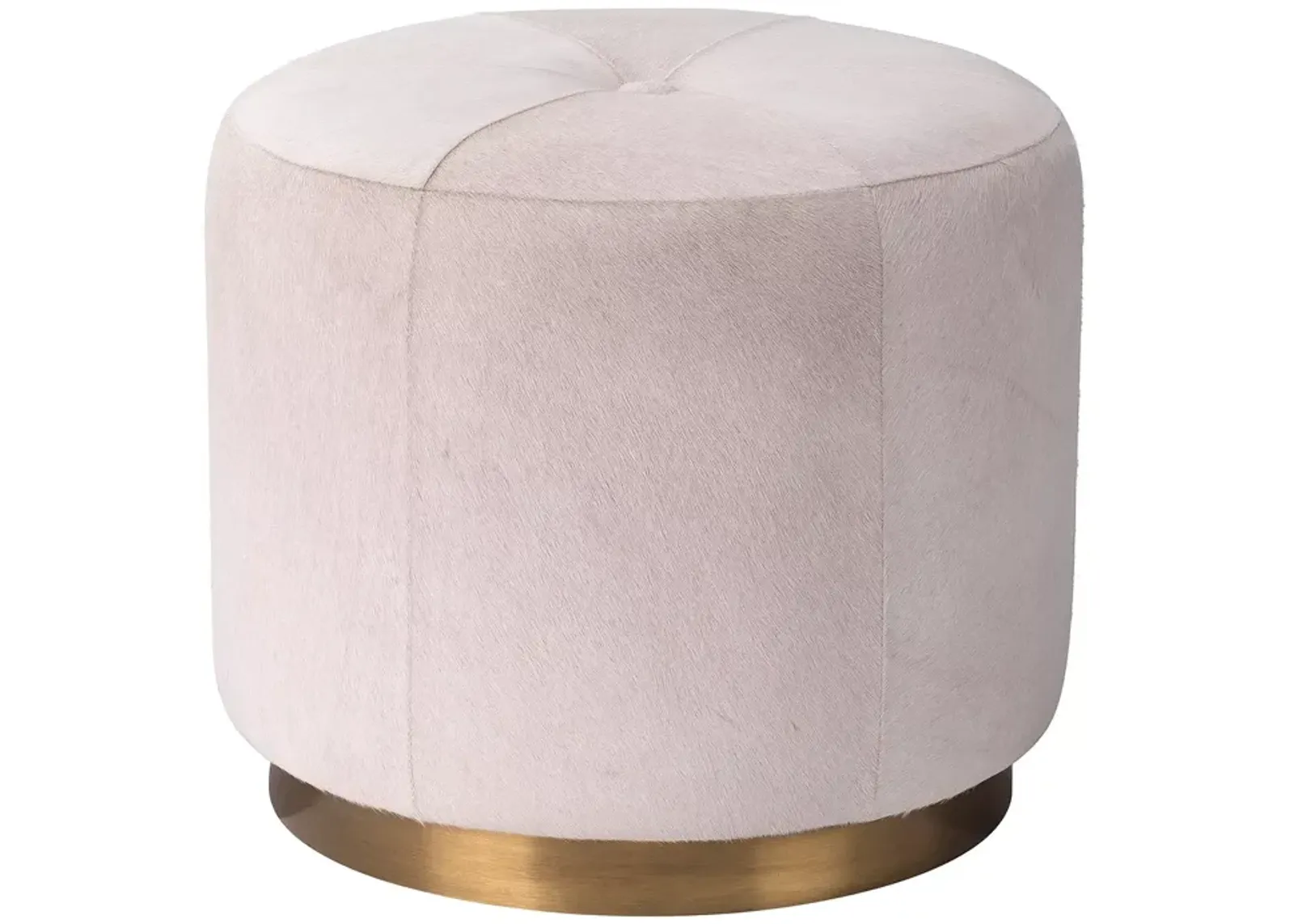 Jamie Young Thackeray Round Pouf Ottoman