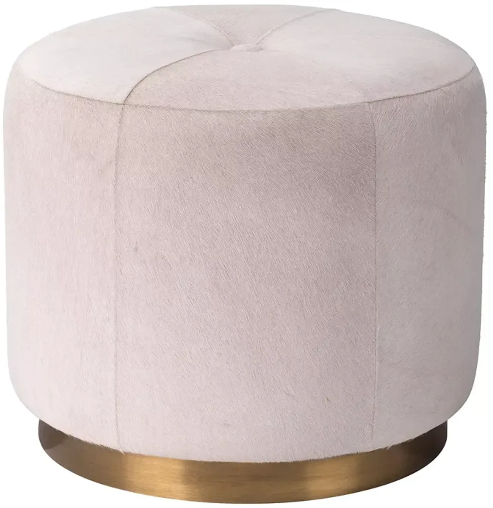 Jamie Young Thackeray Round Pouf Ottoman