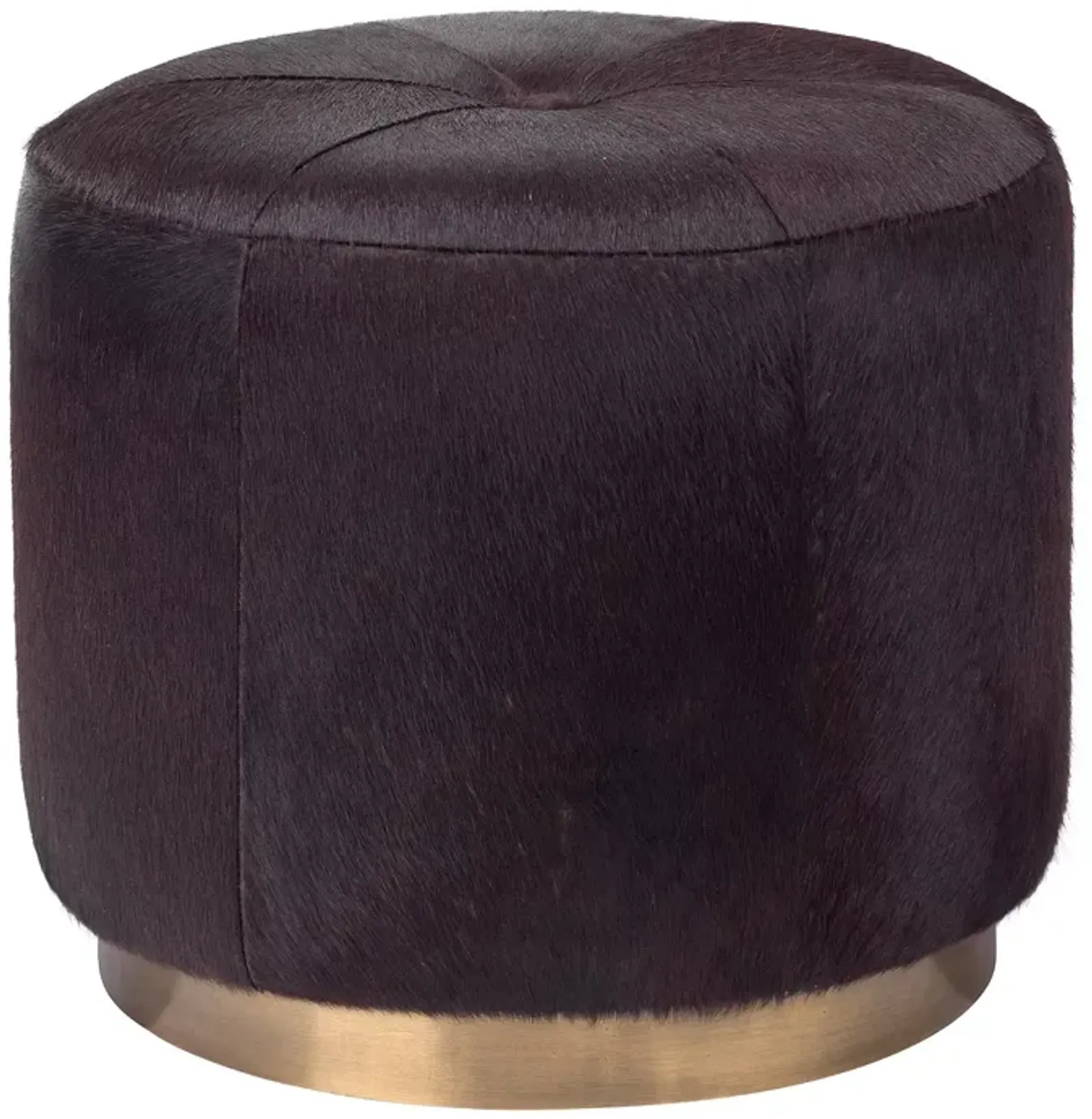 Jamie Young Thackeray Round Pouf Ottoman