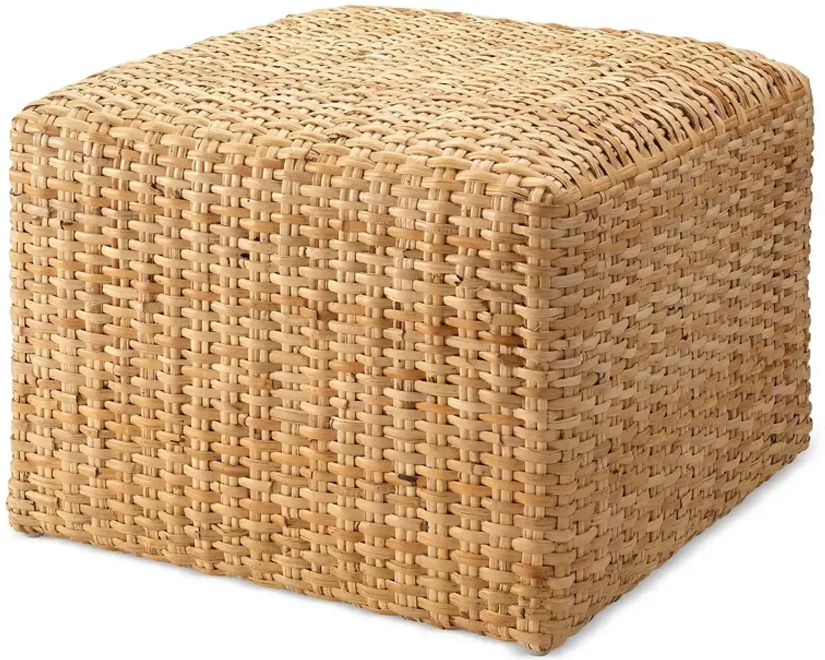 Jamie Young Rattan Ottoman