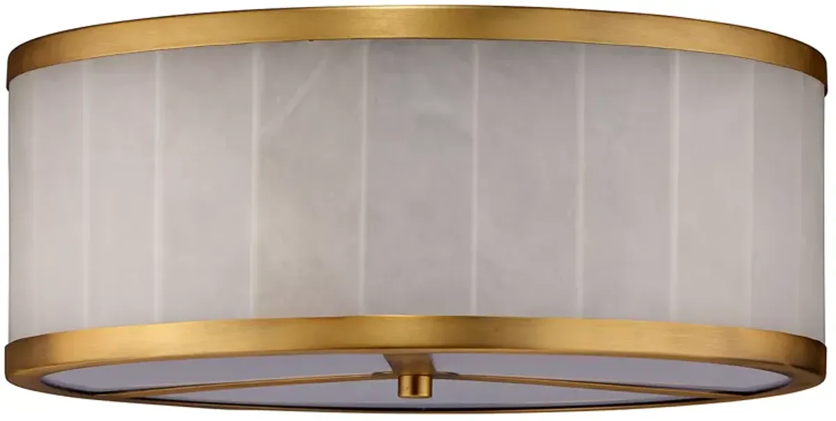 Jamie Young Large Upsala Alabaster Flush Mount Ceiling Light