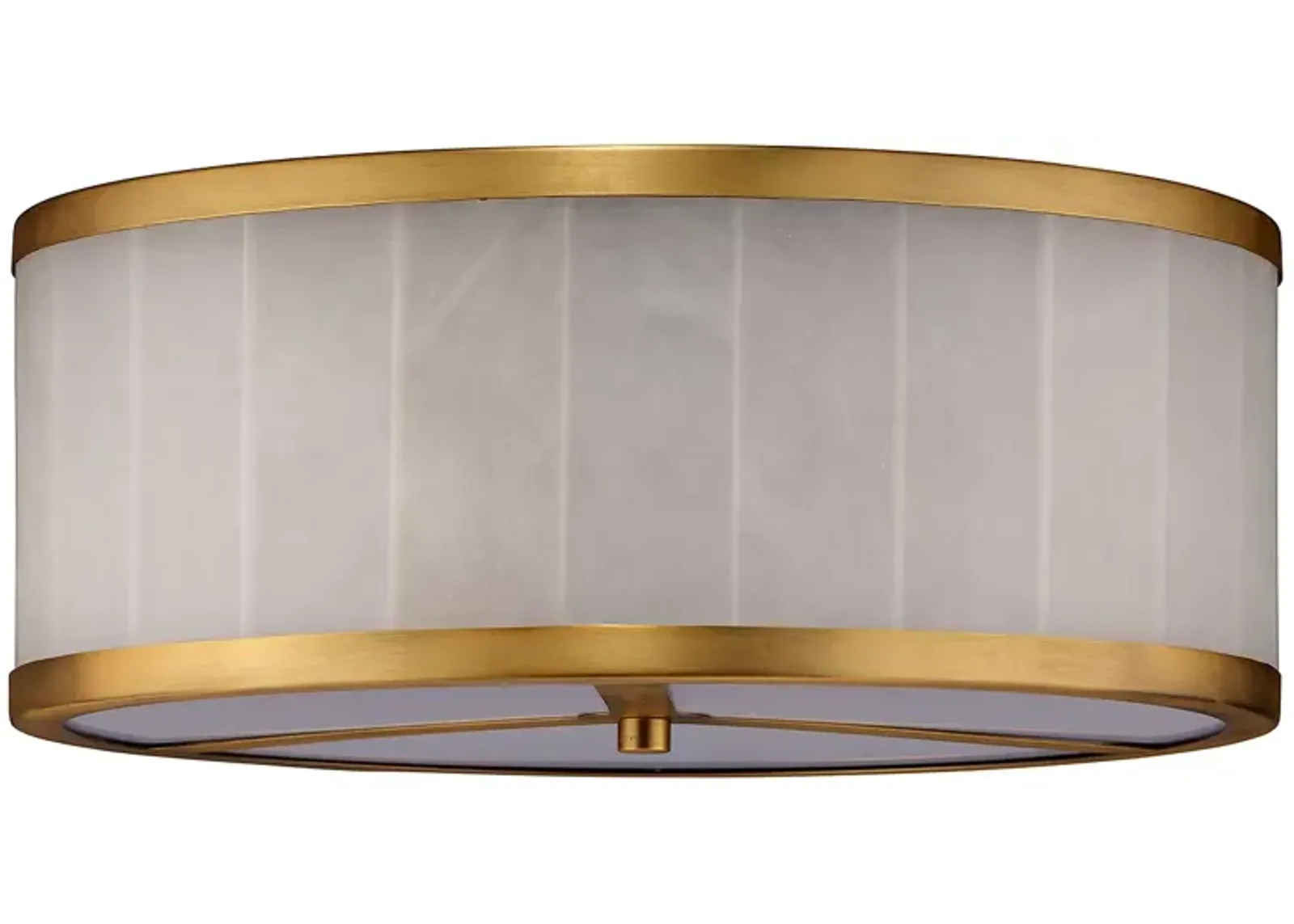 Jamie Young Large Upsala Alabaster Flush Mount Ceiling Light