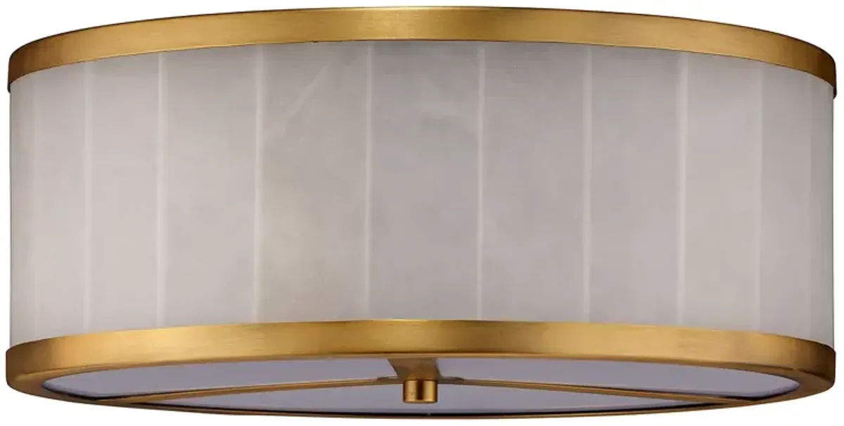 Jamie Young Large Upsala Alabaster Flush Mount Ceiling Light