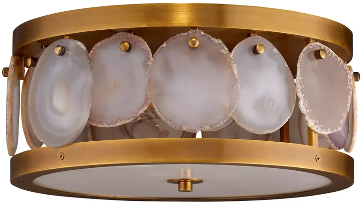 Jamie Young Small Upsala Agate Flush Mount Ceiling Light