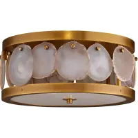 Jamie Young Small Upsala Agate Flush Mount Ceiling Light