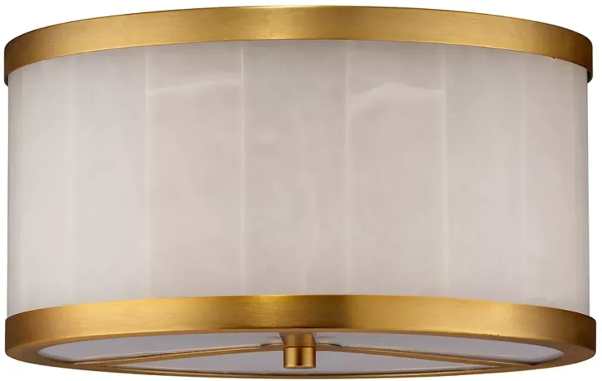 Jamie Young Small Upsala Alabaster Flush Mount Ceiling Light