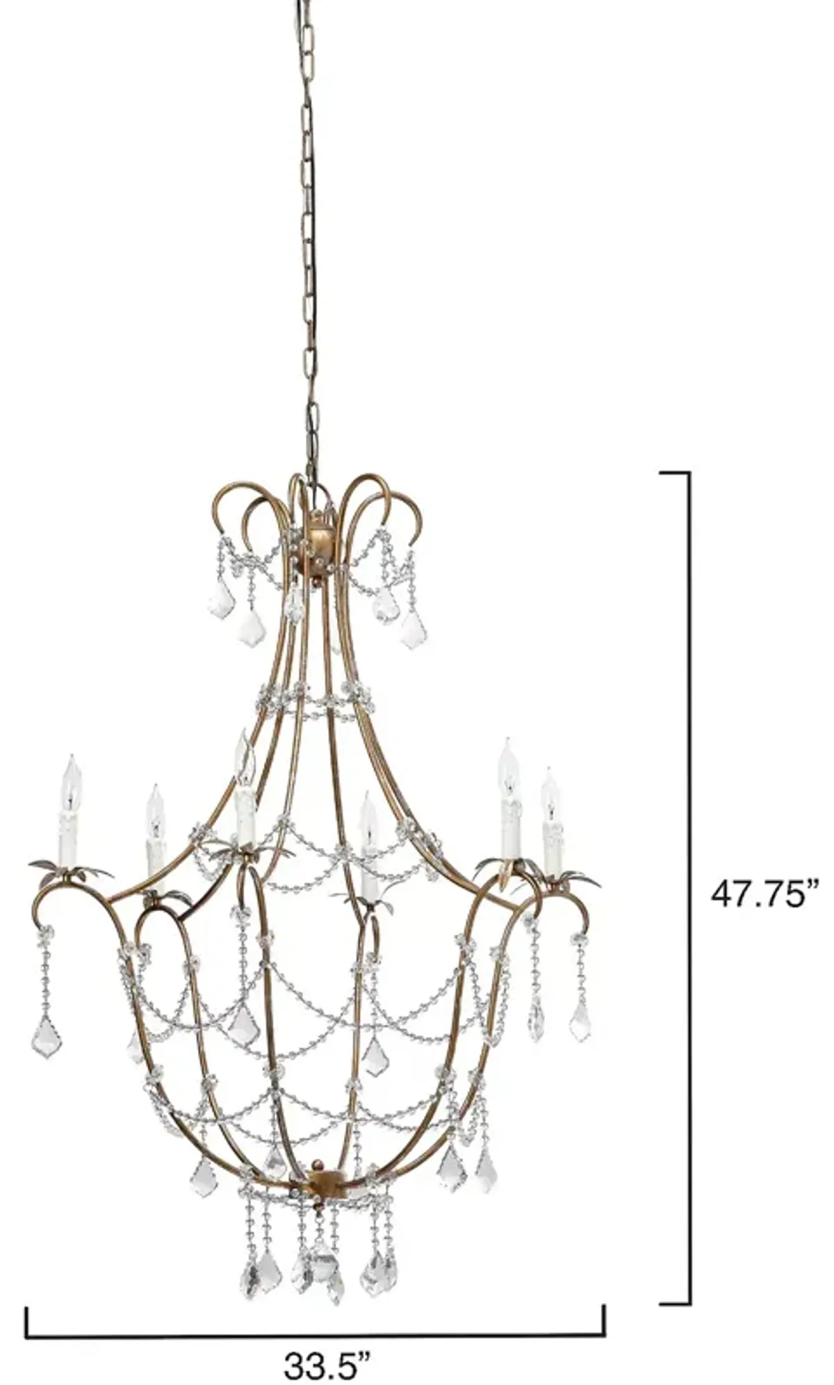 Jamie Young Scarlett 6 Light Chandelier