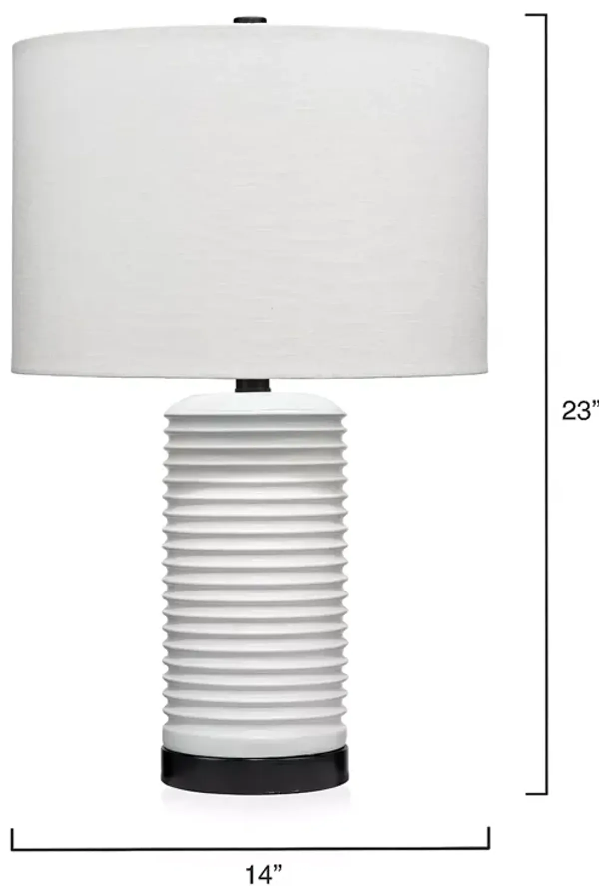 Bloomingdale's Furrowed Table Lamp