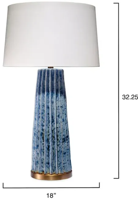 Jamie Young Pleated Ceramic Table Lamp
