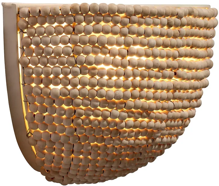 Jamie Young Barnacle Beaded Demi Lune Sconce