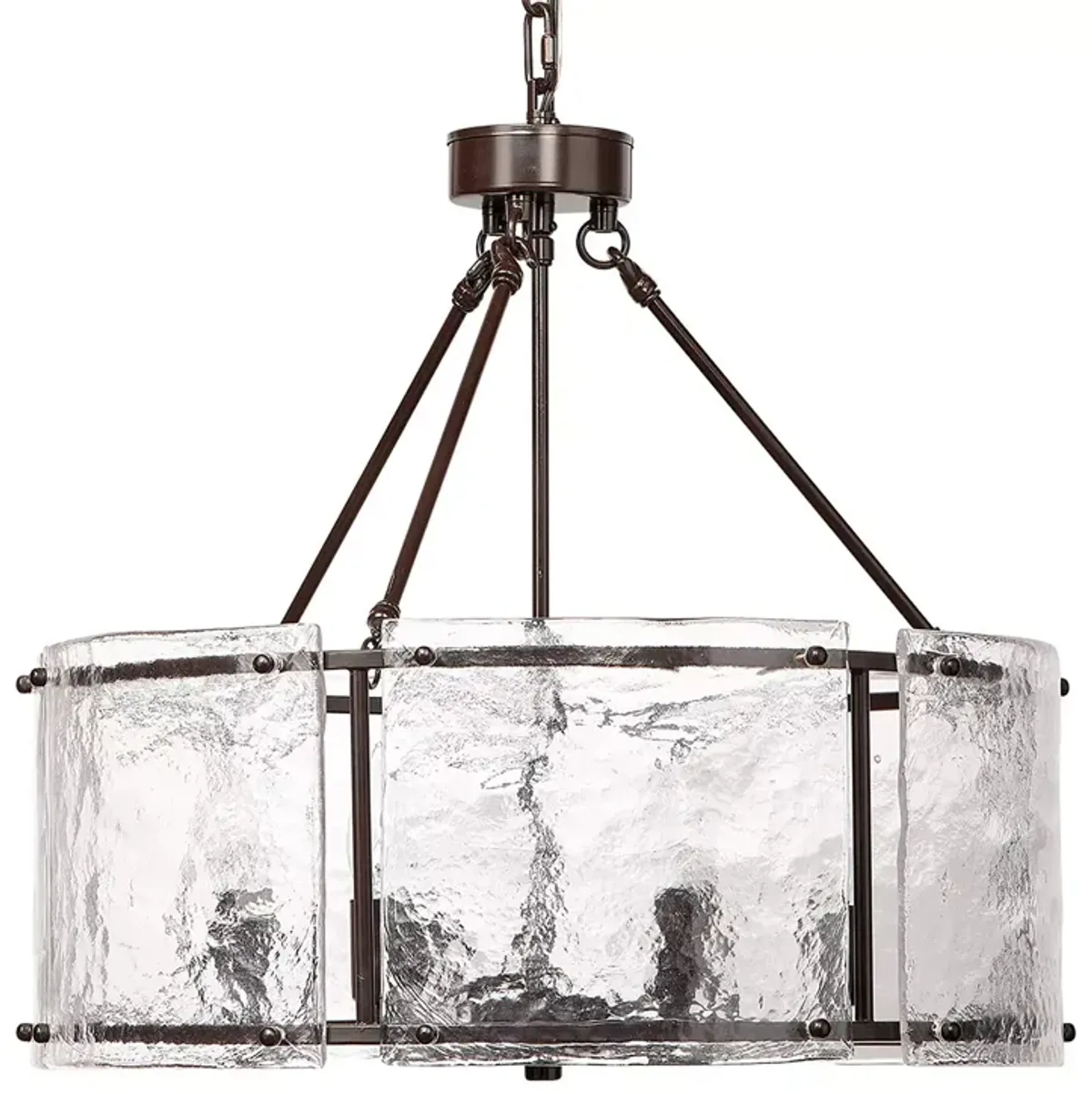 Jamie Young Glenn Large Round Metal Chandelier