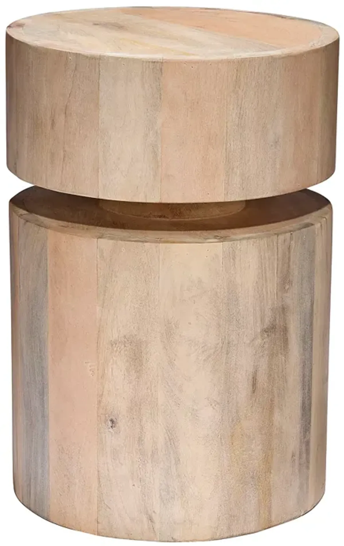 Jamie Young Dylan Wood Round Side Table