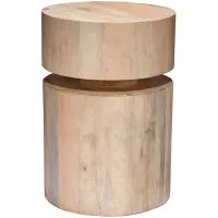 Jamie Young Dylan Wood Round Side Table