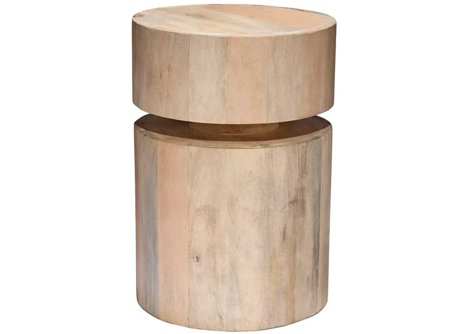 Jamie Young Dylan Wood Round Side Table