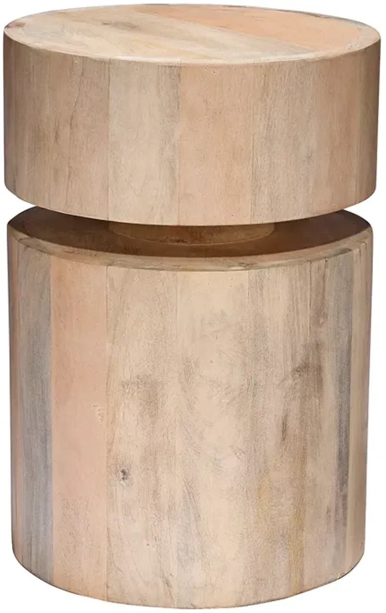 Jamie Young Dylan Wood Round Side Table