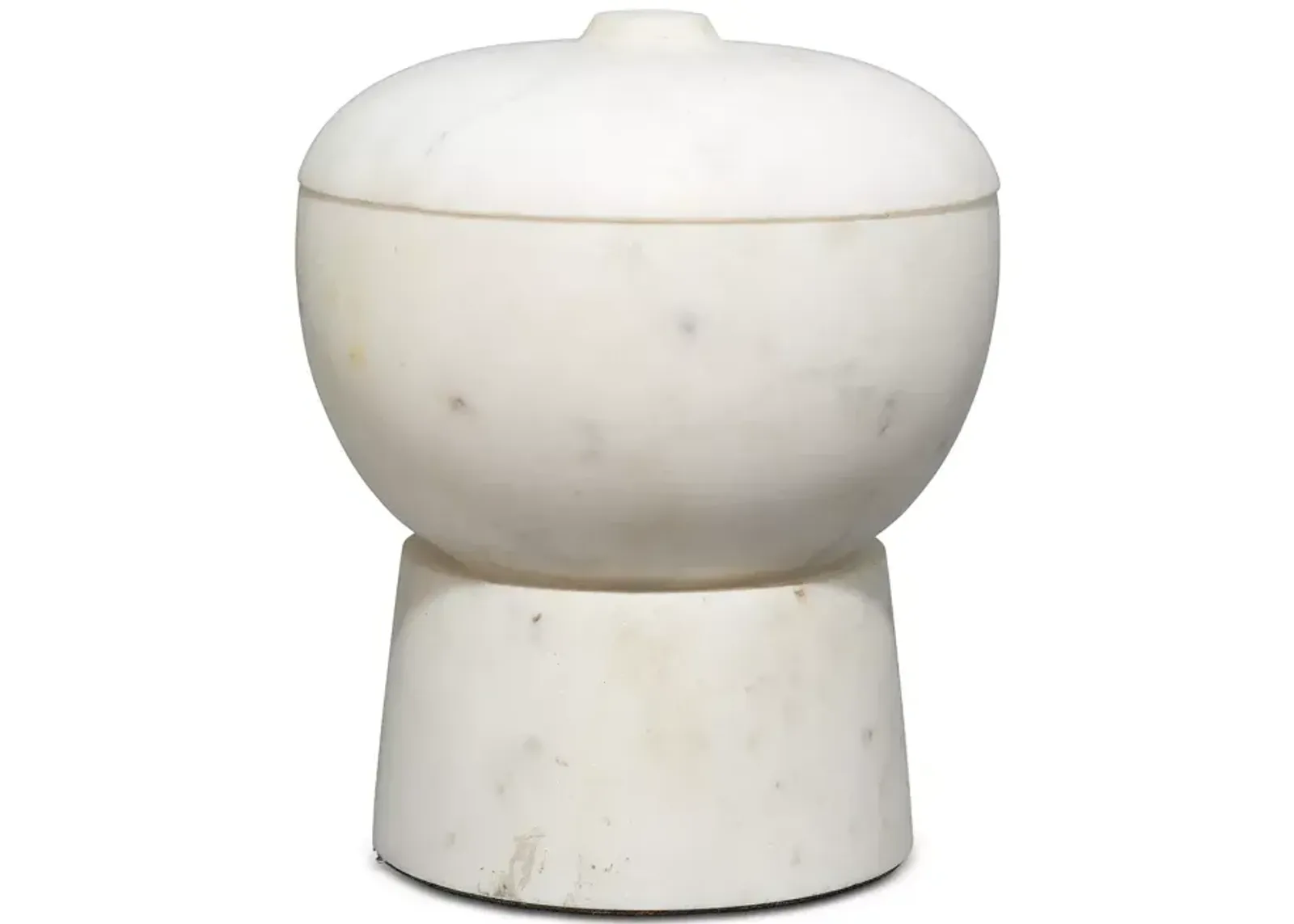 Jamie Young Bennett Marble Medium Storage Bowl with Lid