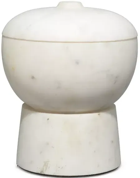 Jamie Young Bennett Marble Medium Storage Bowl with Lid