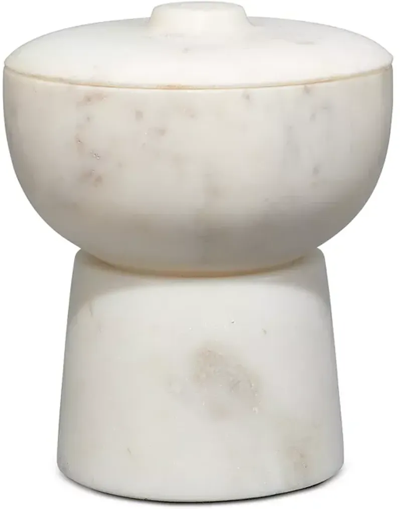 Jamie Young Bennett Marble Small Storage Bowl with Lid