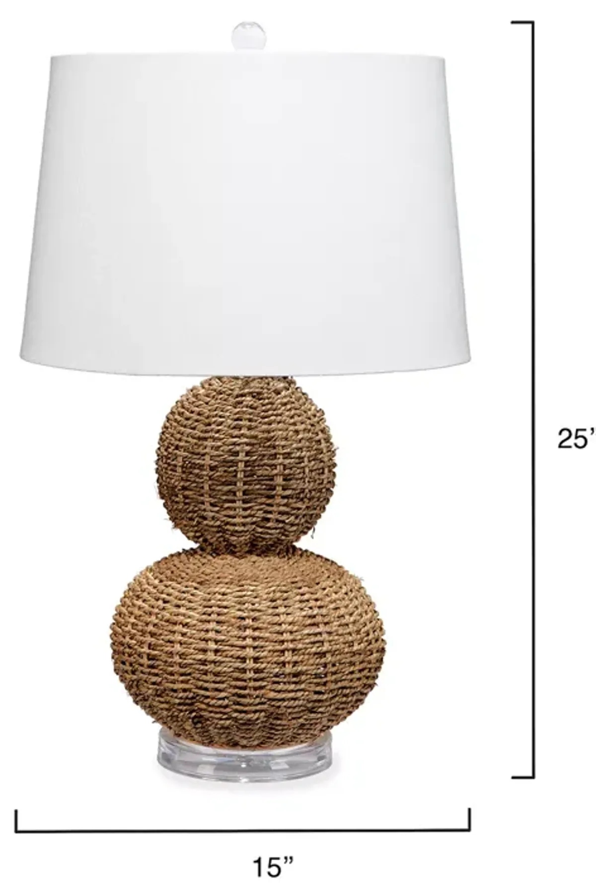 Bloomingdale's Sebastian Seagrass Table Lamp