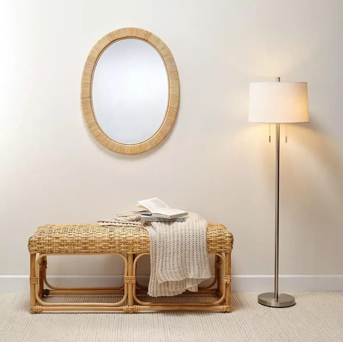 Bloomingdale's Aloha Rattan Mirror