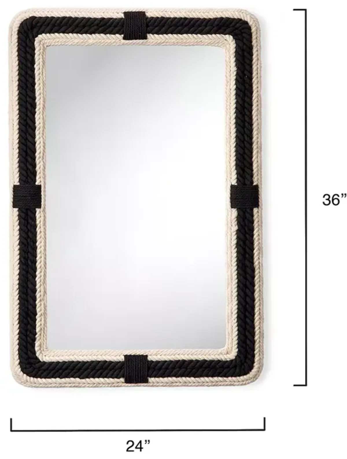 Bloomingdale's Contrast Jute Rectangle Mirror