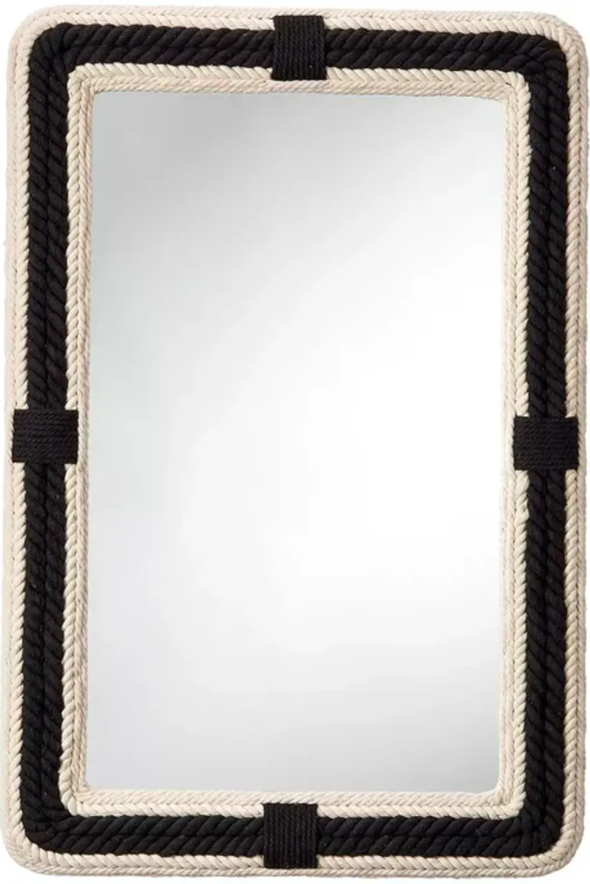 Bloomingdale's Contrast Jute Rectangle Mirror