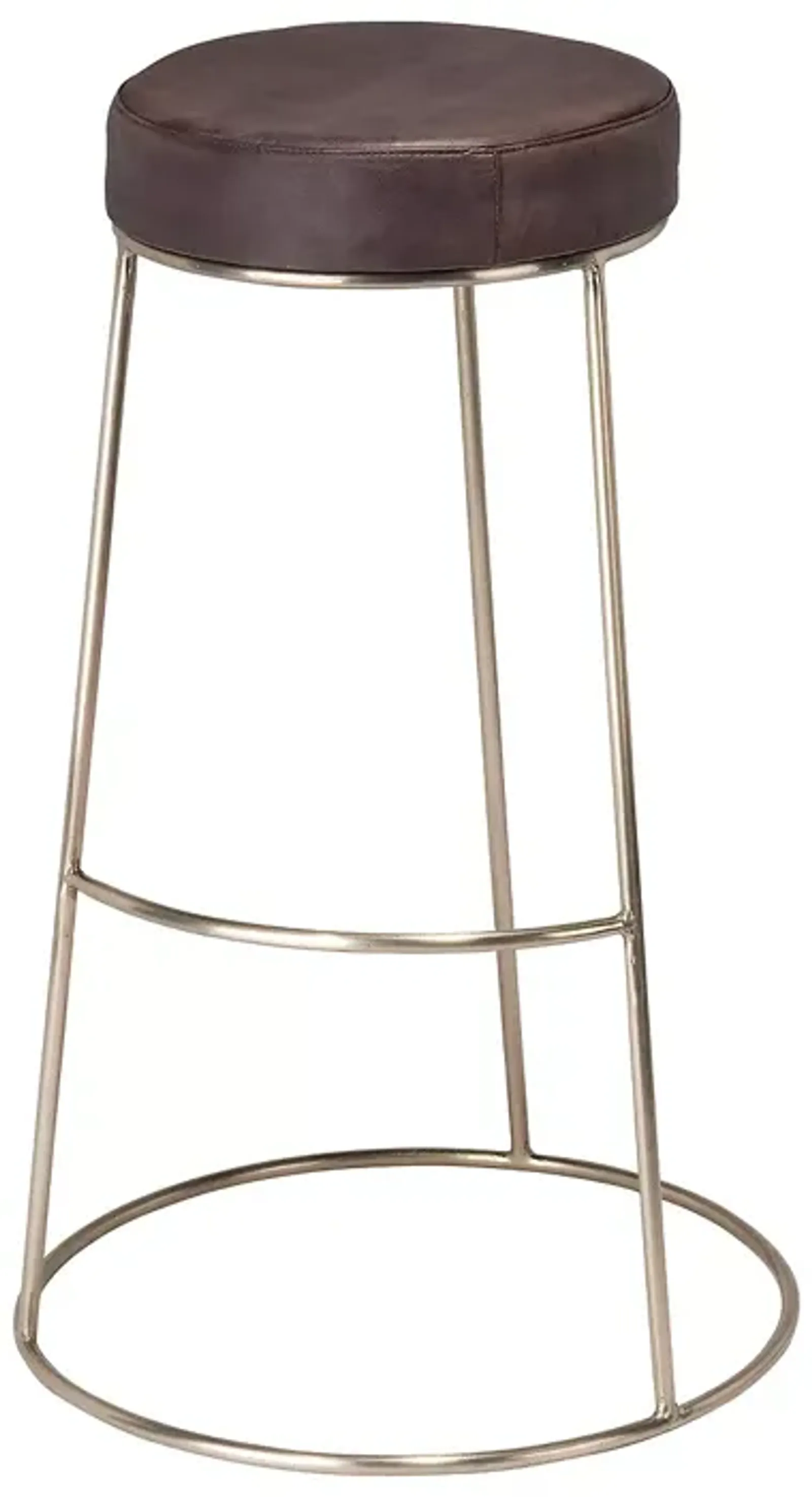 Bloomingdale's Henry Round Leather Bar Stool