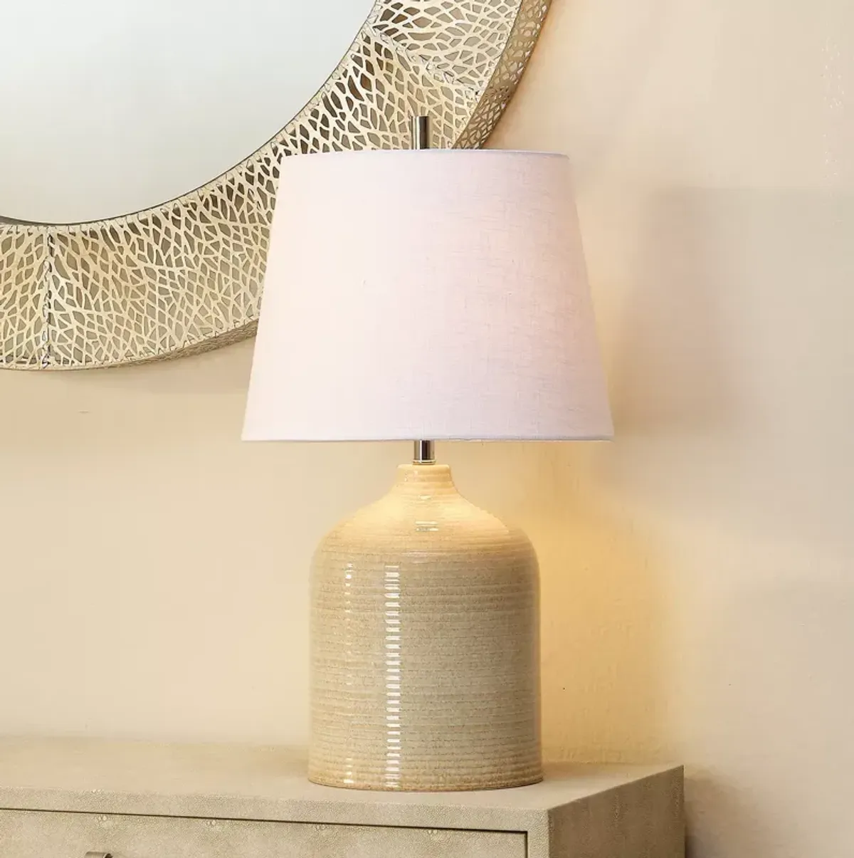 Bloomingdale's Au Lait Ceramic Table Lamp