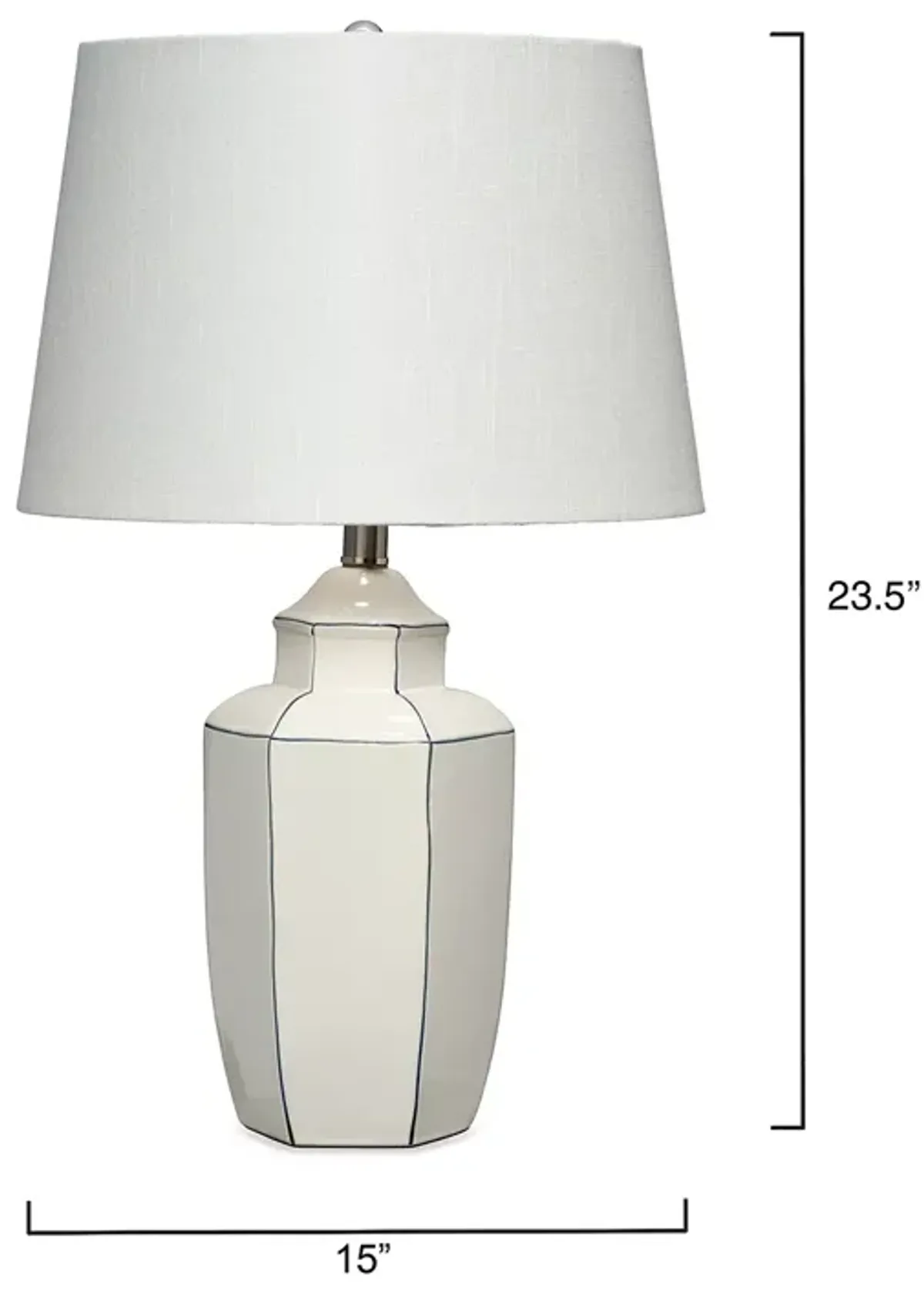 Bloomingdale's Outline Ceramic Table Lamp